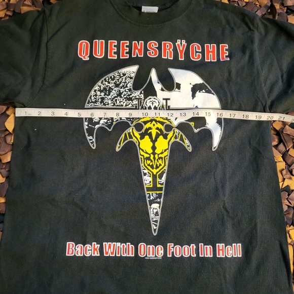 Vintage Queensryche "Back with One Foot in Hell" 2004 US Tour Black Men's Medium - Picture 4 of 4